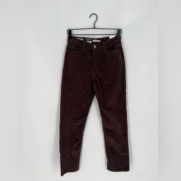 Levi’s Wedgie Straight Corduroy Brown High Rise Pants - Picture 1 of 7
